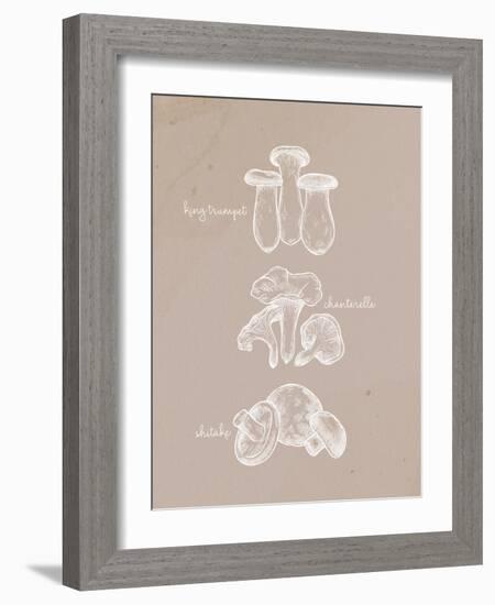 Mushrooms 1-Anne Bailey-Framed Art Print