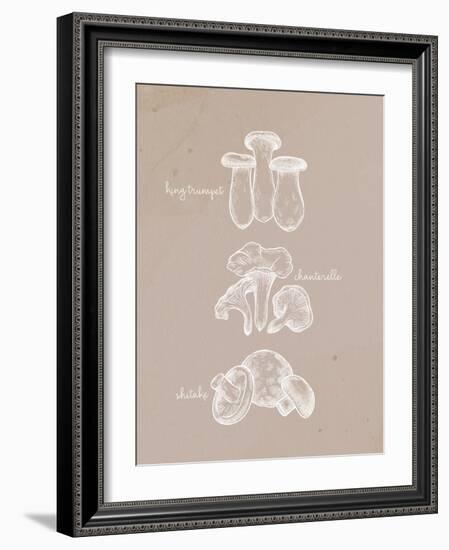 Mushrooms 1-Anne Bailey-Framed Art Print