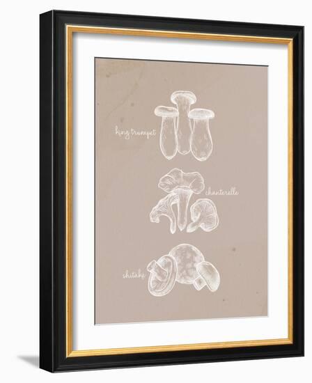 Mushrooms 1-Anne Bailey-Framed Art Print