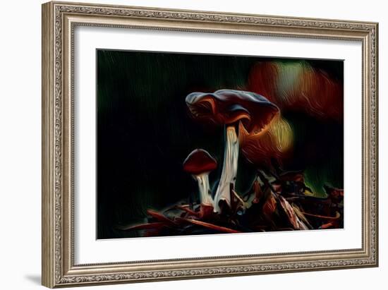 Mushrooms, 2021, (digital)-Scott J. Davis-Framed Giclee Print