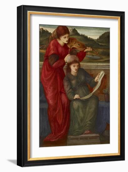 Music, 1877-Edward Burne-Jones-Framed Giclee Print