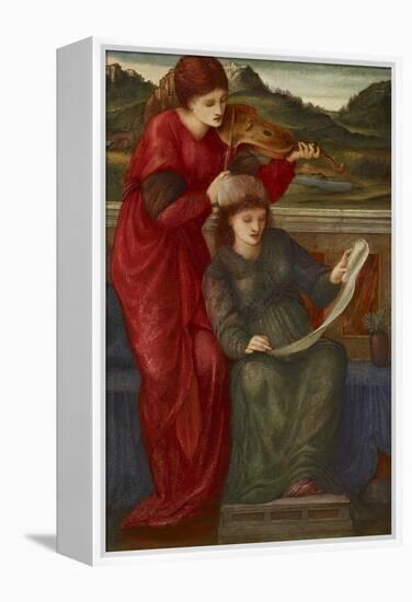 Music, 1877-Edward Burne-Jones-Framed Premier Image Canvas