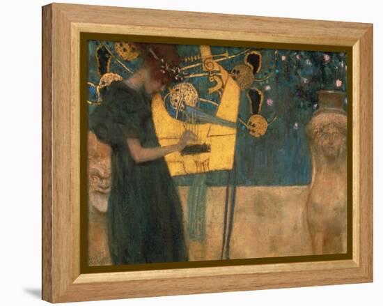 Music, 1895-Gustav Klimt-Framed Premier Image Canvas