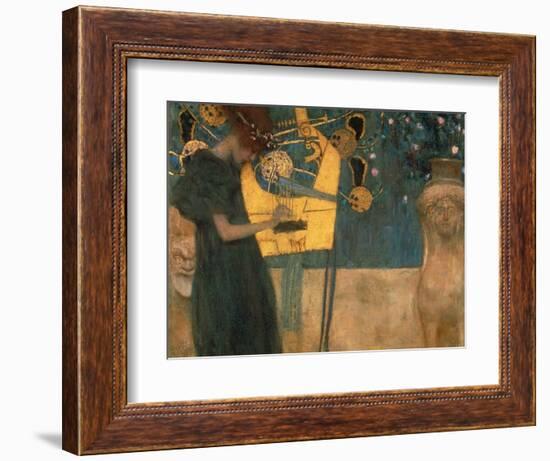 Music, 1895-Gustav Klimt-Framed Premium Giclee Print