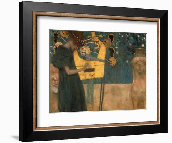 Music, 1895-Gustav Klimt-Framed Premium Giclee Print