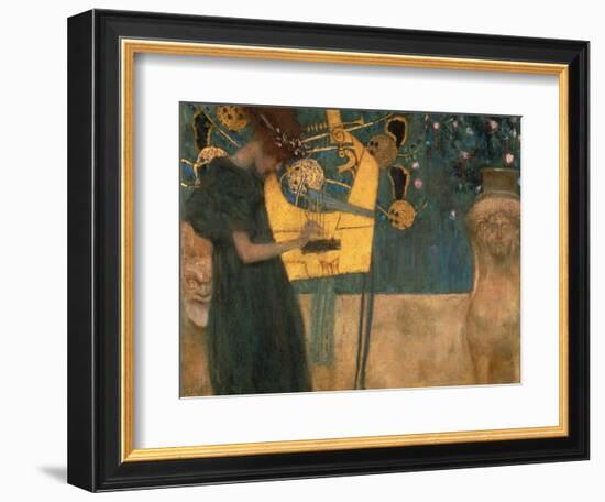 Music, 1895-Gustav Klimt-Framed Giclee Print