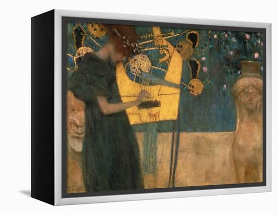 Music, 1895-Gustav Klimt-Framed Premier Image Canvas