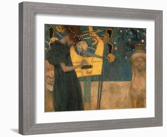 Music, 1895-Gustav Klimt-Framed Giclee Print