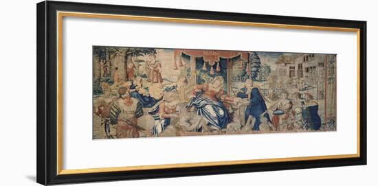 Music Allegorized, 16th Century Flemish Tapestry-null-Framed Giclee Print