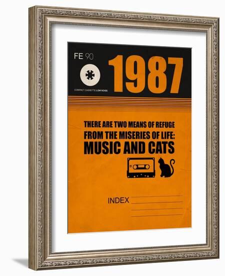 Music and Cats-NaxArt-Framed Art Print