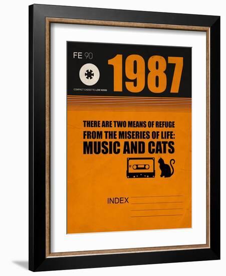 Music and Cats-NaxArt-Framed Art Print