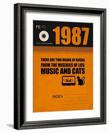 Music and Cats-NaxArt-Framed Art Print