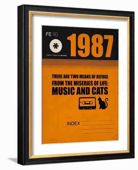 Music and Cats-NaxArt-Framed Art Print