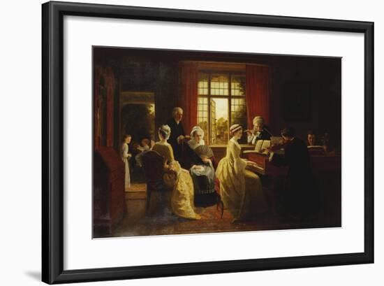 Music at the Parsonage-Frederick Daniel Hardy-Framed Giclee Print