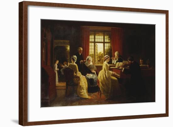 Music at the Parsonage-Frederick Daniel Hardy-Framed Giclee Print