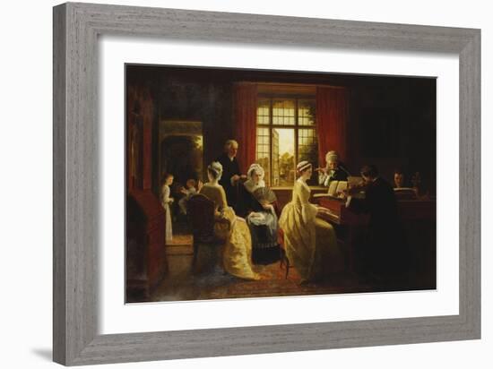 Music at the Parsonage-Frederick Daniel Hardy-Framed Giclee Print