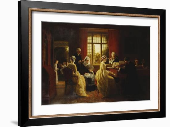 Music at the Parsonage-Frederick Daniel Hardy-Framed Giclee Print