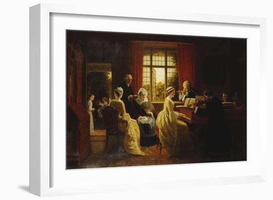 Music at the Parsonage-Frederick Daniel Hardy-Framed Giclee Print