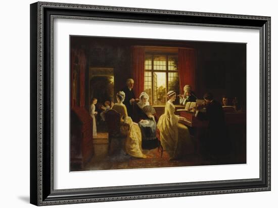 Music at the Parsonage-Frederick Daniel Hardy-Framed Giclee Print