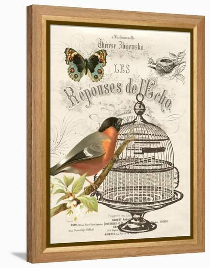 Music Bird I-Gwendolyn Babbitt-Framed Stretched Canvas