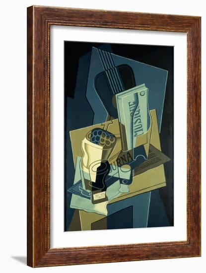 Music Book; Le Cahier de Musique, 1922-Juan Gris-Framed Giclee Print