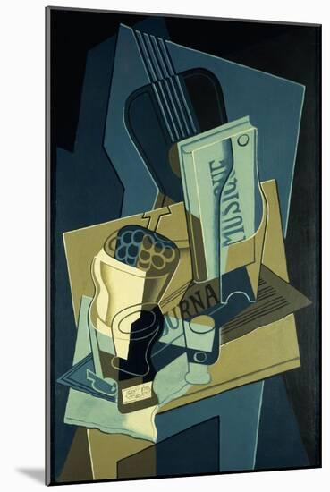 Music Book; Le Cahier de Musique, 1922-Juan Gris-Mounted Giclee Print