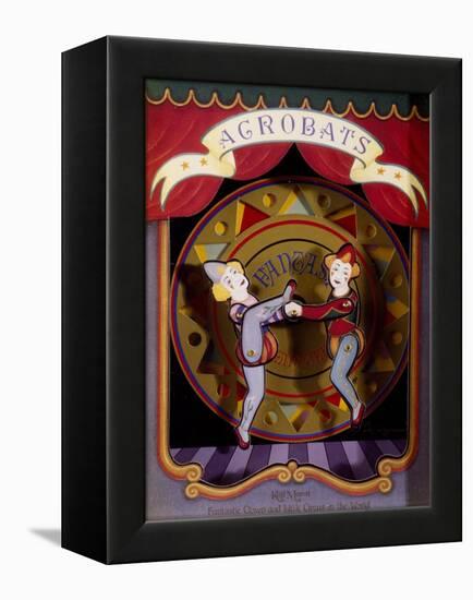 Music Box with Acrobats Moving to Moonlight Sonata-Ludwig Van Beethoven-Framed Premier Image Canvas