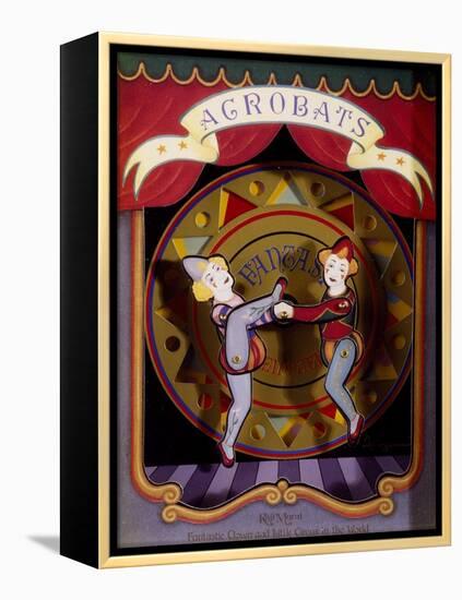 Music Box with Acrobats Moving to Moonlight Sonata-Ludwig Van Beethoven-Framed Premier Image Canvas