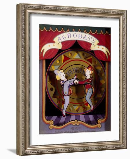 Music Box with Acrobats Moving to Moonlight Sonata-Ludwig Van Beethoven-Framed Giclee Print