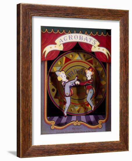 Music Box with Acrobats Moving to Moonlight Sonata-Ludwig Van Beethoven-Framed Giclee Print