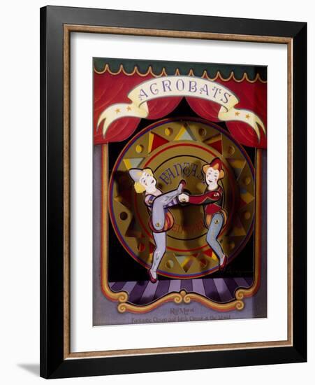 Music Box with Acrobats Moving to Moonlight Sonata-Ludwig Van Beethoven-Framed Giclee Print