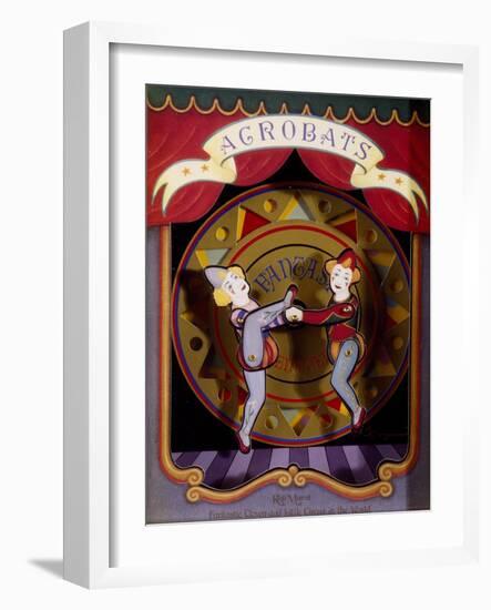 Music Box with Acrobats Moving to Moonlight Sonata-Ludwig Van Beethoven-Framed Giclee Print