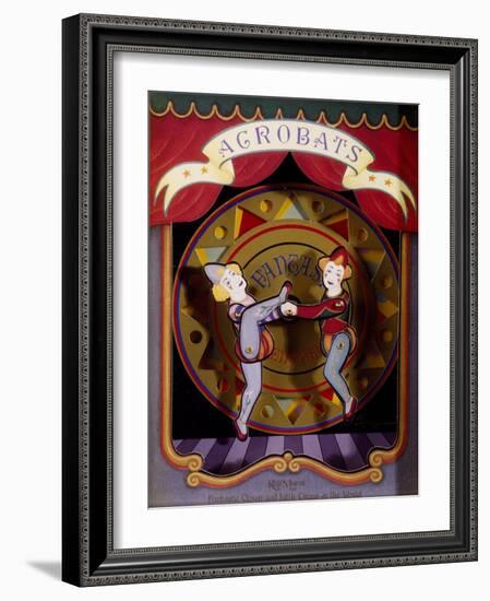 Music Box with Acrobats Moving to Moonlight Sonata-Ludwig Van Beethoven-Framed Giclee Print