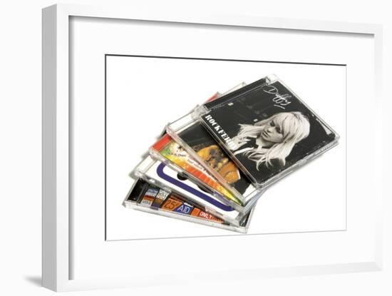 Music CD Cases-Johnny Greig-Framed Photographic Print