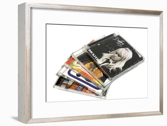 Music CD Cases-Johnny Greig-Framed Photographic Print