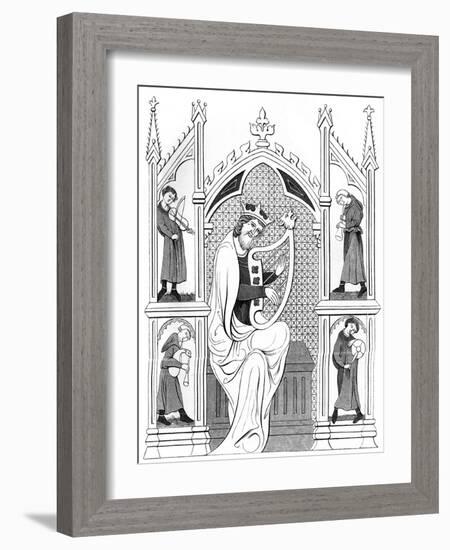 Music Concert, 13th Century-A Bisson-Framed Giclee Print