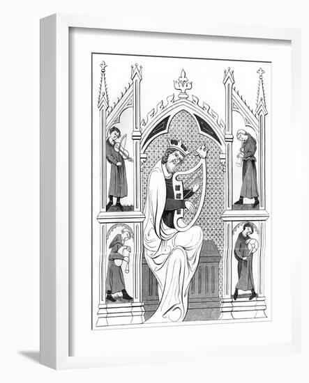 Music Concert, 13th Century-A Bisson-Framed Giclee Print