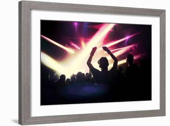 Music Concert. Instagram Effect-soupstock-Framed Art Print