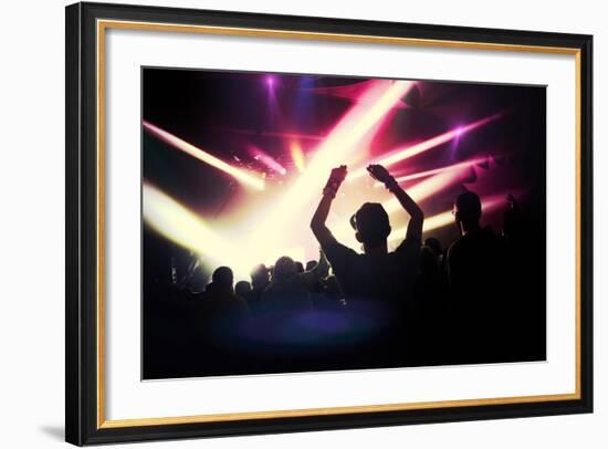 Music Concert. Instagram Effect-soupstock-Framed Art Print