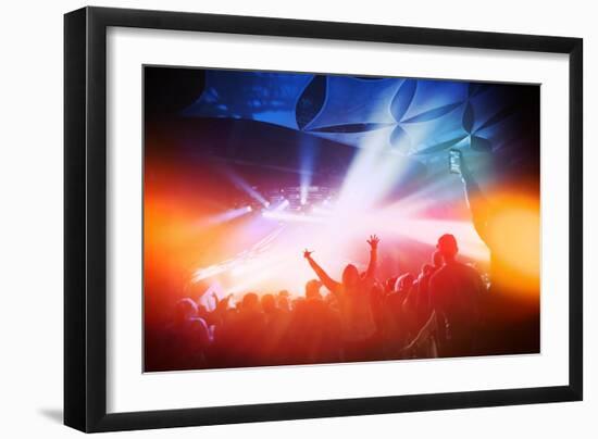 Music Concert. Instagram Effect-soupstock-Framed Art Print