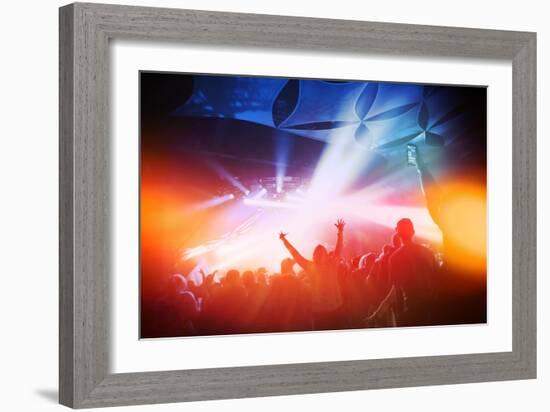 Music Concert. Instagram Effect-soupstock-Framed Premium Giclee Print
