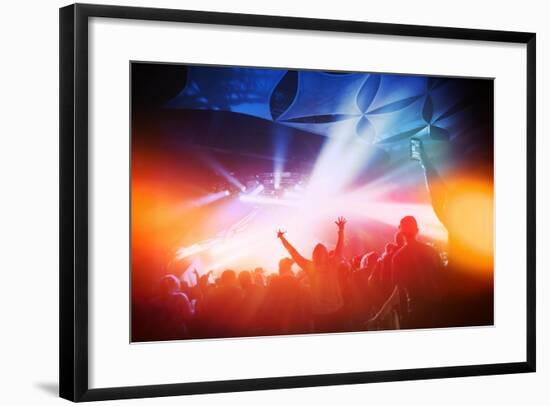 Music Concert. Instagram Effect-soupstock-Framed Art Print