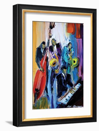 Music for the Soul-Maya Green-Framed Art Print