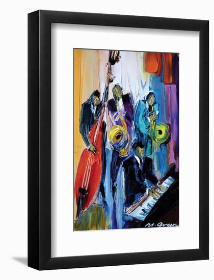 Music for the Soul-Maya Green-Framed Art Print