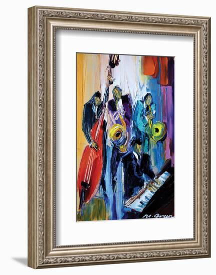 Music for the Soul-Maya Green-Framed Art Print