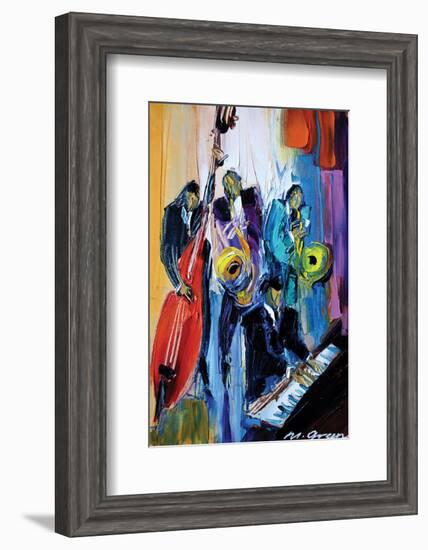 Music for the Soul-Maya Green-Framed Art Print