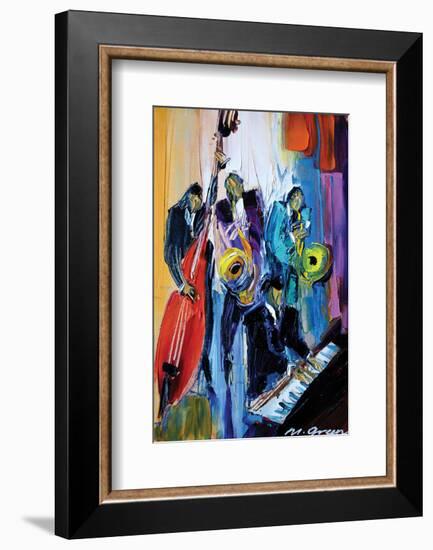 Music for the Soul-Maya Green-Framed Art Print