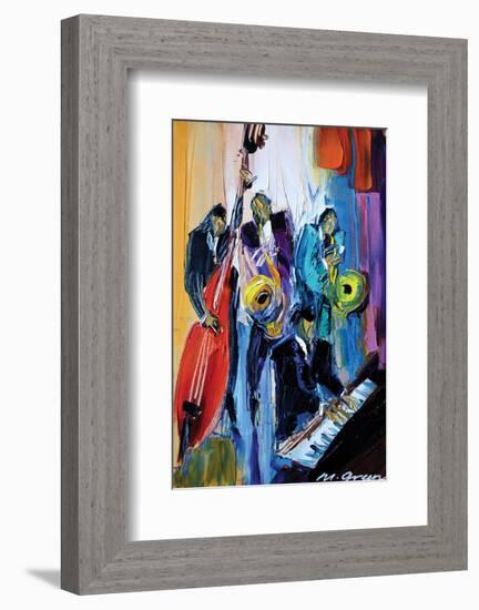 Music for the Soul-Maya Green-Framed Art Print