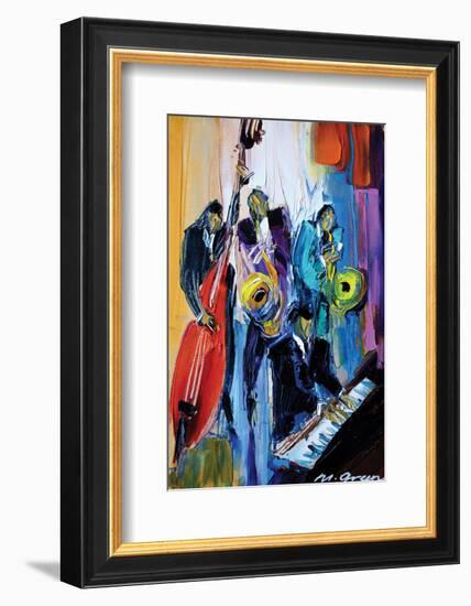 Music for the Soul-Maya Green-Framed Art Print