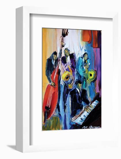 Music for the Soul-Maya Green-Framed Art Print